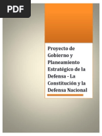 Plan de Proyecto y Planeamiento Estratégico de La Defensa Nacional