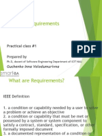 Functional Requirements: Practical Class #1