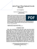 Fundamentals of Vapor Phase Epitaxial Growth Processes