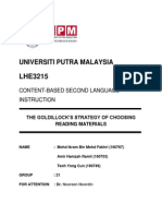 Universiti Putra Malaysia: Content-Based Second Language Instruction