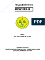 Petunjuk Praktikum Biokimia II