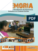 Intercambio y Socialización de Experiencias Exitosas en El Contexto Escolar PDF