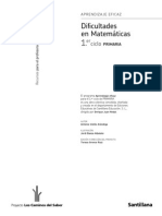 Fichas Dificultades Matematicas PDF