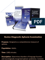 Boston Diagnostic Aphasia Examination