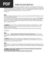Talent Show Pdf