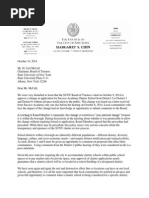 Oct 14 Letter to SUNY protesting last minute switch to1/D6 Re Success