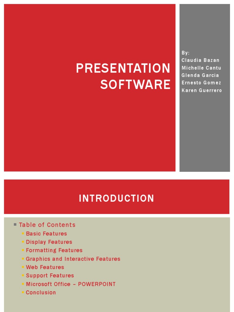 Presentation Software Activity 6 | PDF