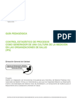 Control Estadístico de Procesos en Las Organizaciones de Salud PDF