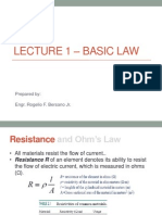 EE 131 Lecture 1 - Basic Law