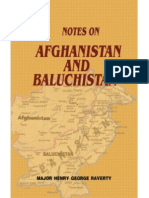 Notes On Afghanistan and Baluchistan - Geographical Ethnographical and Historical (1880) by Major Raverty