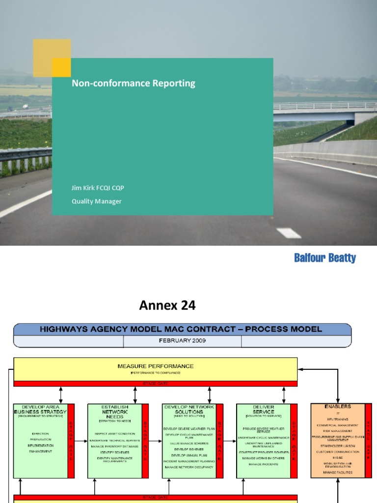 Non-Conformance Reporting Overview | PDF | Iso 9000 | Business
