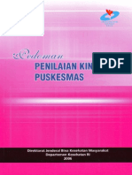 Cover Pedoman Penilaian Kinerja Puskesmas PDF