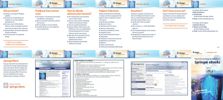 Discover Springer eBooks for Research | PDF | Springer Science+Business ...
