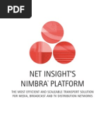 Sis Netinsight Digital TV Network Construction Nimbra Platform