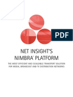 Sis Netinsight Digital TV Network Construction Nimbra Platform