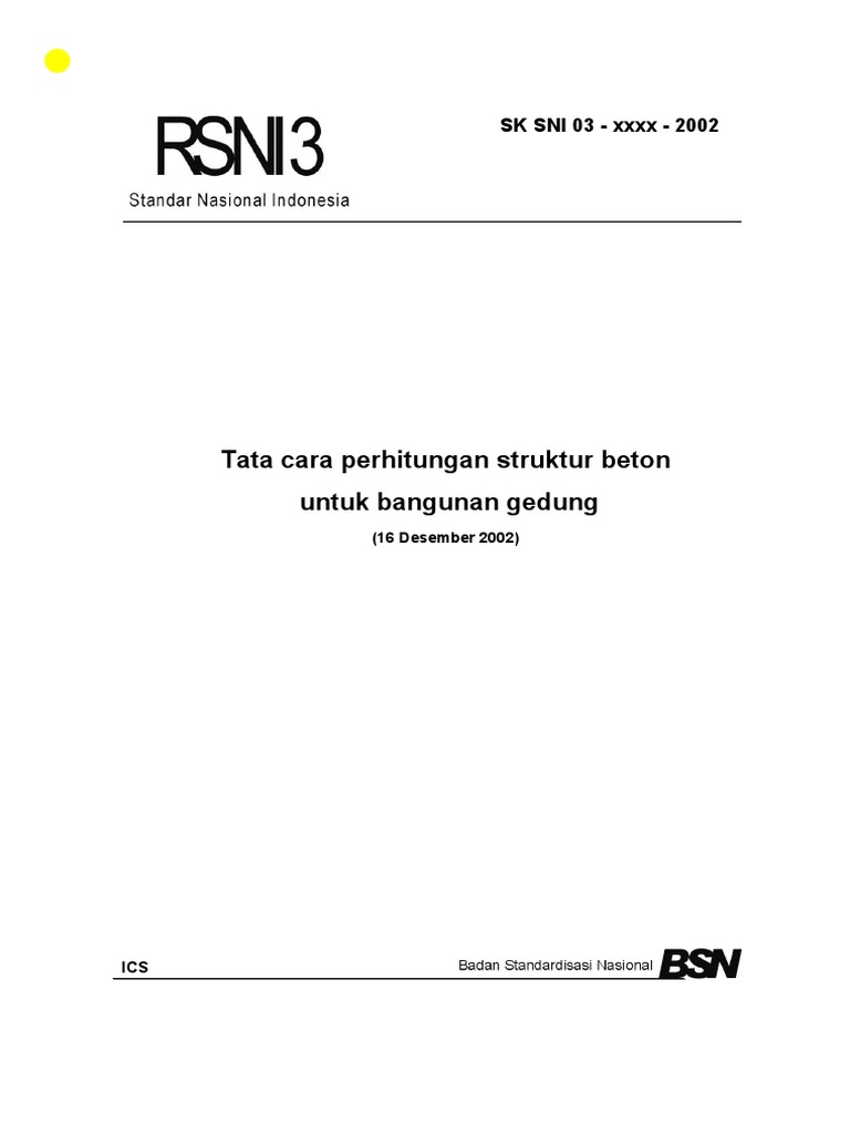 SNI Beton | PDF | Teknologi & Rekayasa | Sejarah