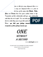 Without A Second: Infinith Infinith Infinith Infinithooooughts Ughts Ughts Ughts