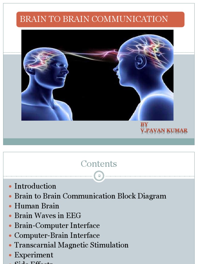 Brain-to-Brain Communication Experiments | PDF | Electroencephalography ...