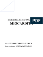 Îngrijirea Pacientului Cu Miocardită PDF