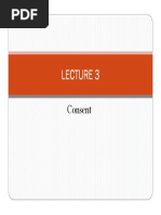Lecture 3 - Consent