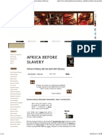 Africa Before Slavery and African Proverbs