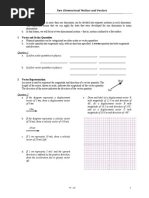 Two Dimensional Motion and Vectors