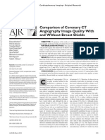 Comparison of Coronary CT Angiography Image Quality With and Without Breast Shields