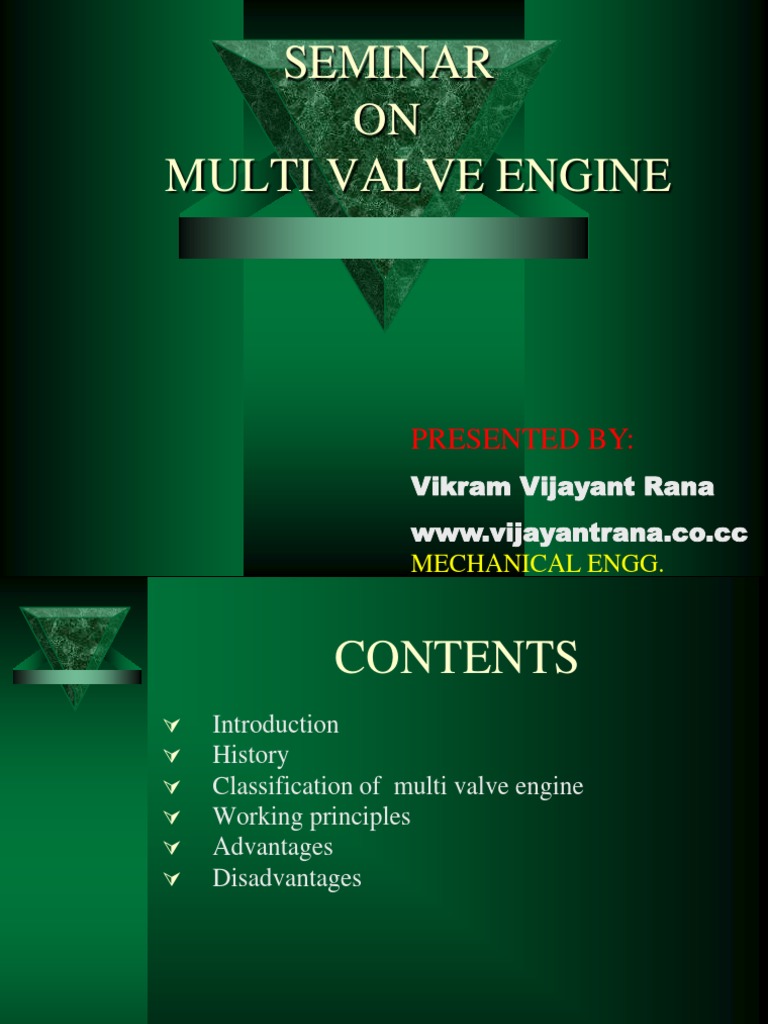 Multi Valve Engine PDF Rotating Machines Vehicle Parts