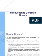 Introduction To Corporate Finance