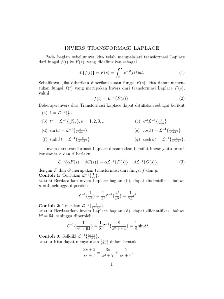 Invers Laplace