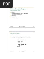 Hardware Description Languages and Sequential Logic: Flip-Flops