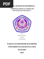 Download Arbitrase Sebagai Alternatif Penyelesaian Sengketa by handy watung SN243105364 doc pdf