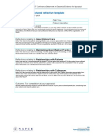 Case Review Structured Reflective Template: The Leicester 2007 Conference Statement On Essential Evidence For Appraisal