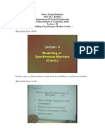 Power System Dynamics Modelling of Synchronous Machine Equations in dq Components