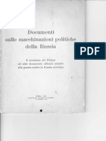 Documenti Sulle Macchinazioni Politiche Della Russia 1941