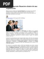 El Rol Del Gerente Financiero Dentro de Una Organización