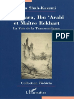 Shankara, Ibn 'Arabi Et Maitre Eckhart - Reza Shah-Kazemi