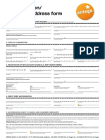 Deregistration/ Change of Address Form