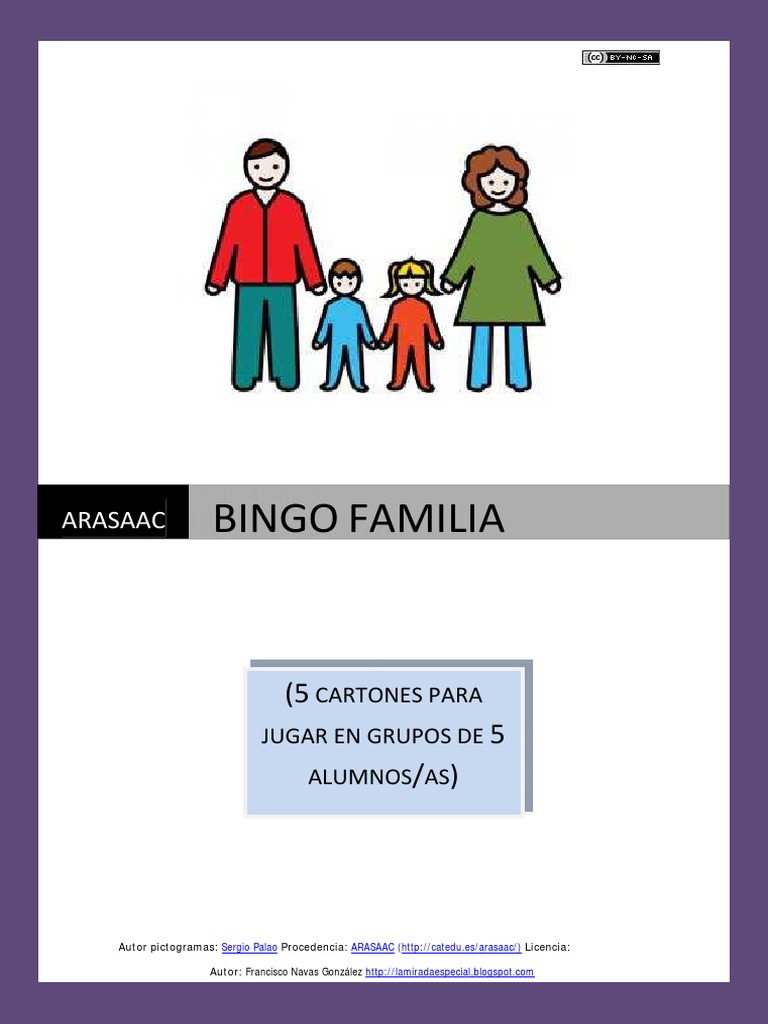 Bingo Familiar: 5 Cartones para Imprimir | PDF | Juegos de azar ...