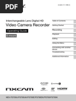 Video Camera Recorder: Operating Guide