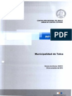 Informe Final 36-12 Municipalidad de Talca Transferencias y Gastos Electoral - Noviembre 2012 PDF