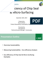 Eco-Efficiency of Chip Seal & Micro-Surfacing