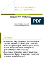 Penutupan Tambang