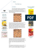 Over The Horizons: Back To The Ice Age: Myers' Defense, PDF, Chess  Openings