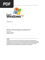 Wireless LAN Technologies and Windows XP