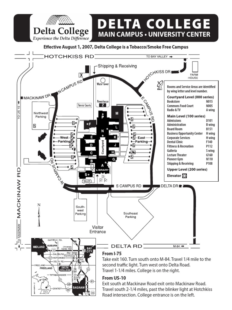 Delta College Map PDF
