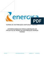 NDU-007 - CRITÉRIOS BÁSICOS PARA ELABORAÇÃO DE PROJETOS DE REDES DE DISTRIBUIÇÃO AÉREAS RURAIS - ENERGISA.pdf
