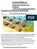 Crean Un Chip de 36 Núcleos Inspirado en El Funcionamiento de Internet PDF