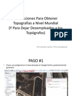 Instrucciones para Obtener Topografías A Nivel Mundial PDF