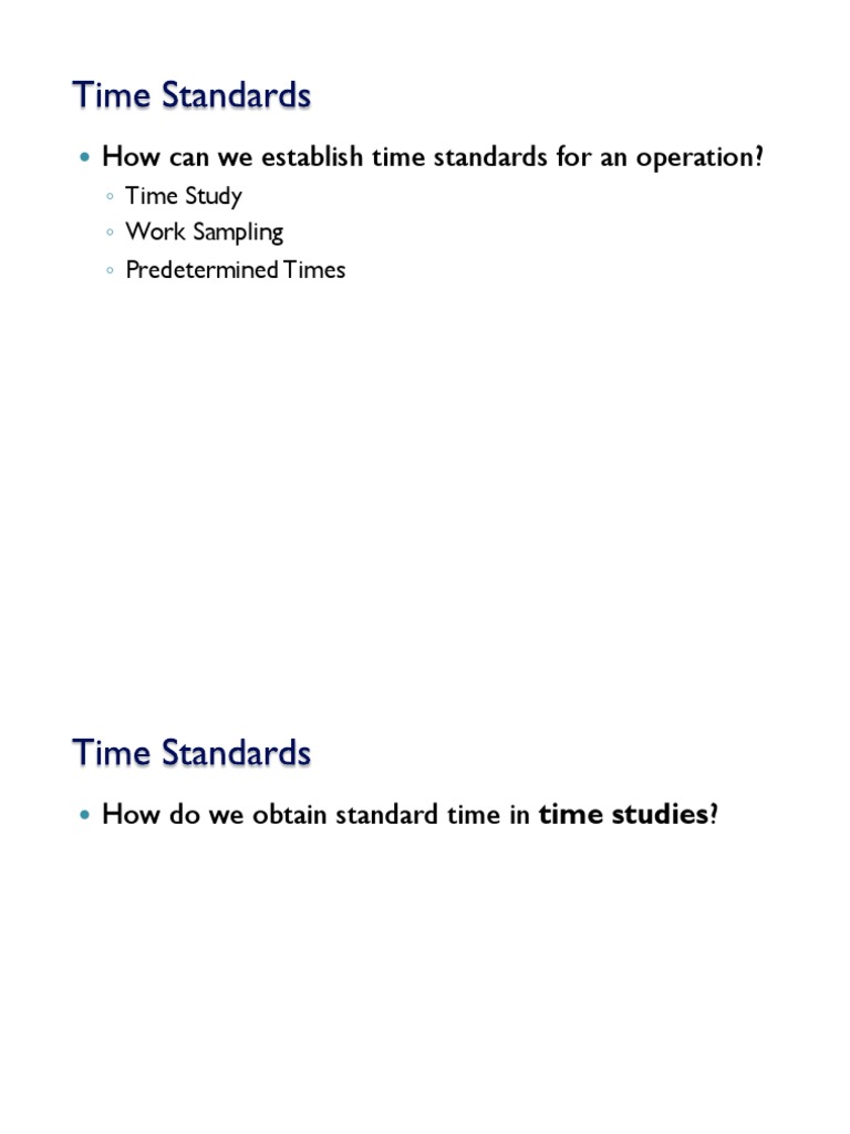 Predetermined Time Systems Overview | PDF | Weight | Acceleration